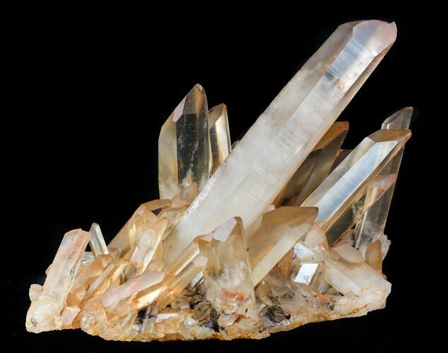 Tangerine Quartz Crystal Cluster - Madagascar #58873
